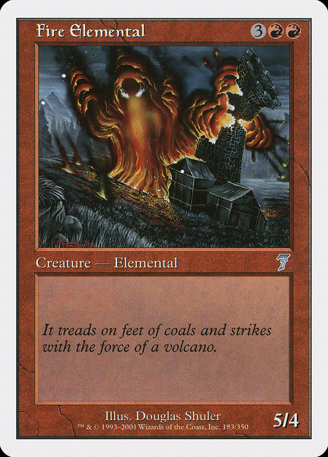 Fire Elemental (183) [Seventh Edition] | Odin's Place