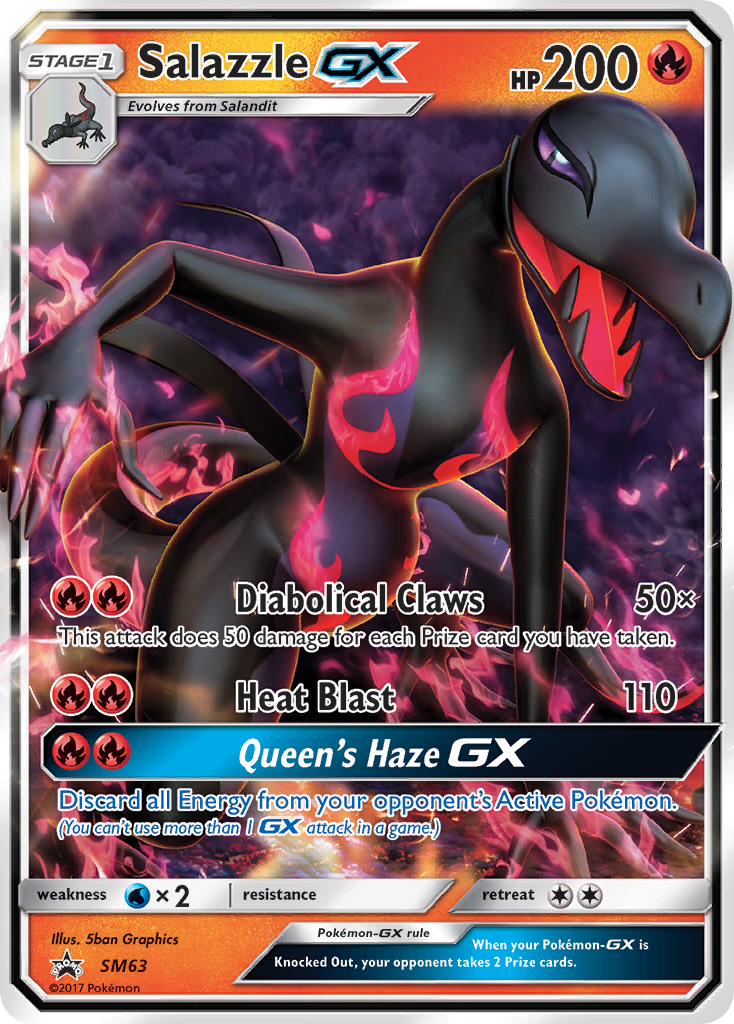 Salazzle GX (SM63) [Sun & Moon: Black Star Promos] | Odin's Place