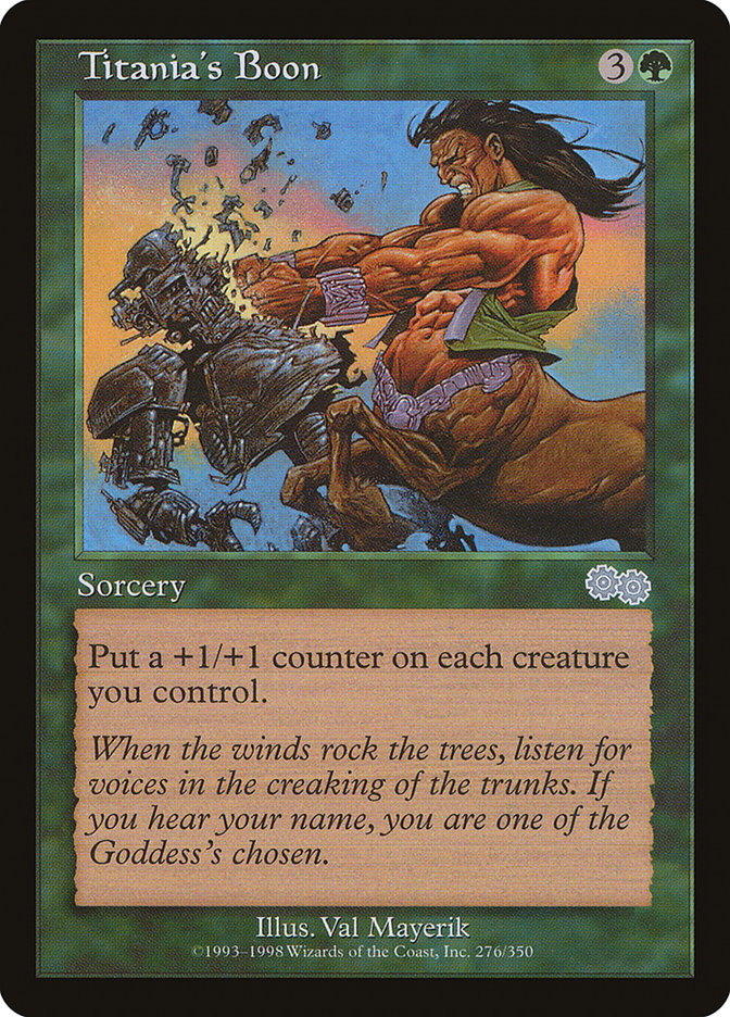 Titania's Boon (276) [Urza's Saga] | Odin's Place