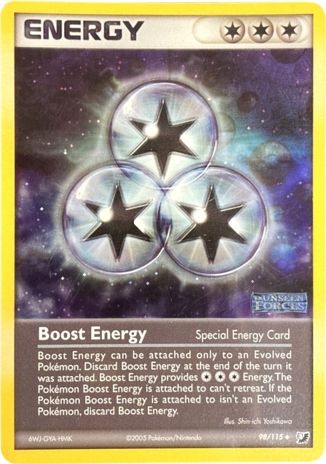 Boost Energy (98/115) (Stamped) [EX: Unseen Forces] | Odin's Place