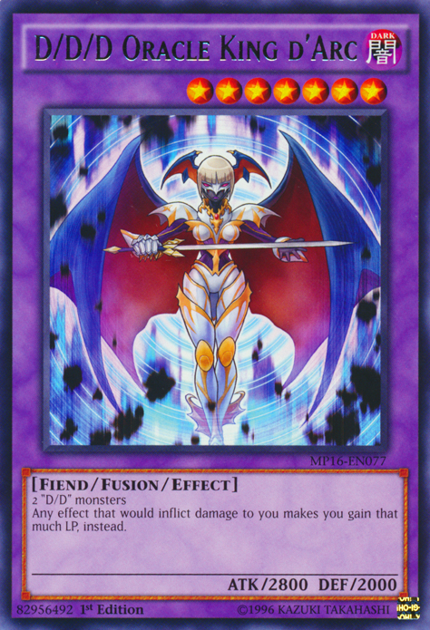 D/D/D Oracle King d'Arc [MP16-EN077] Rare | Odin's Place