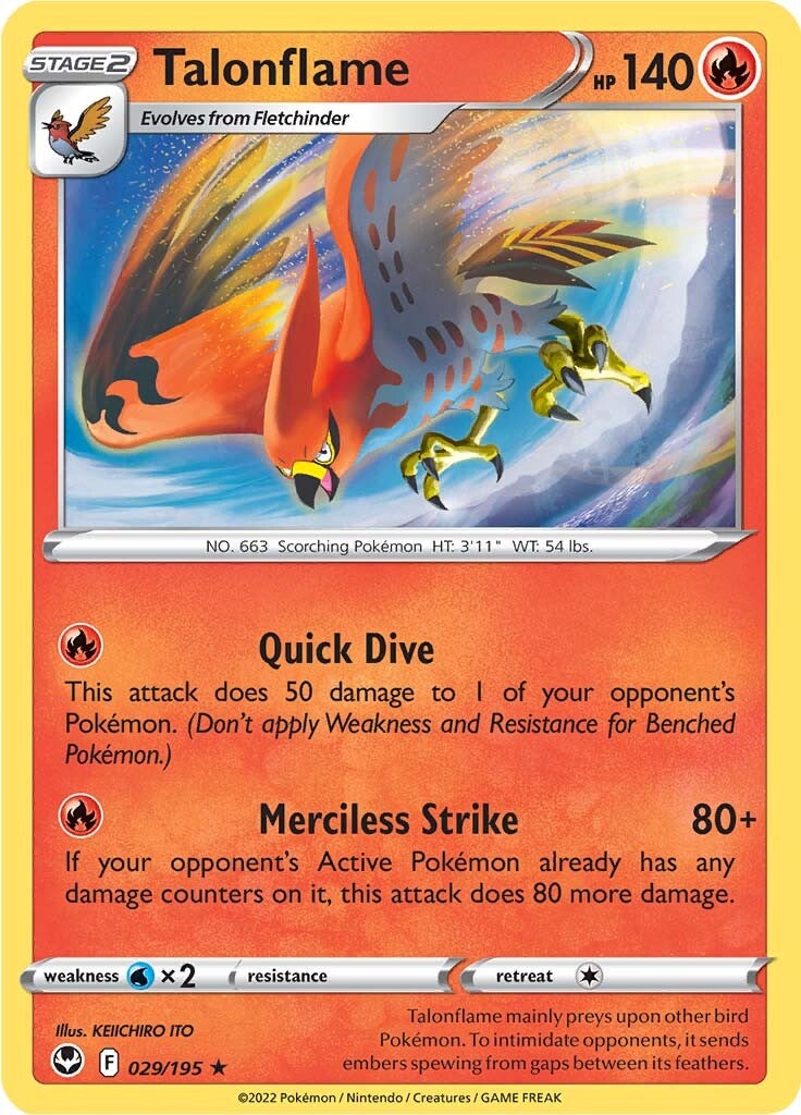 Talonflame (029/195) [Sword & Shield: Silver Tempest] | Odin's Place
