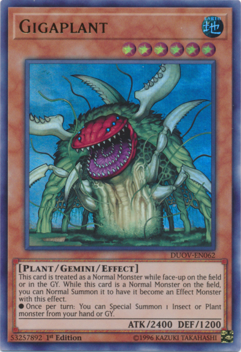 Gigaplant [DUOV-EN062] Ultra Rare | Odin's Place