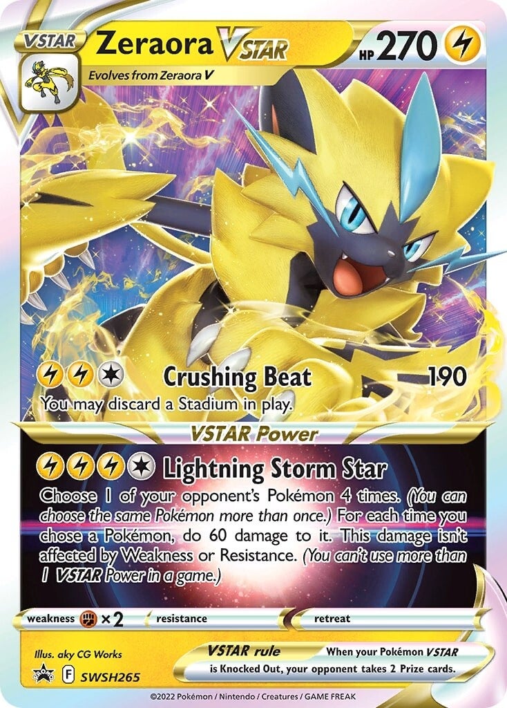 Zeraora VSTAR (SWSH265) (Jumbo Card) [Sword & Shield: Black Star Promos] | Odin's Place