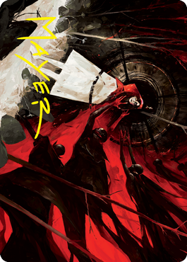 Curse of Hospitality Art Card (Gold-Stamped Signature) [Innistrad: Crimson Vow Art Series] | Odin's Place