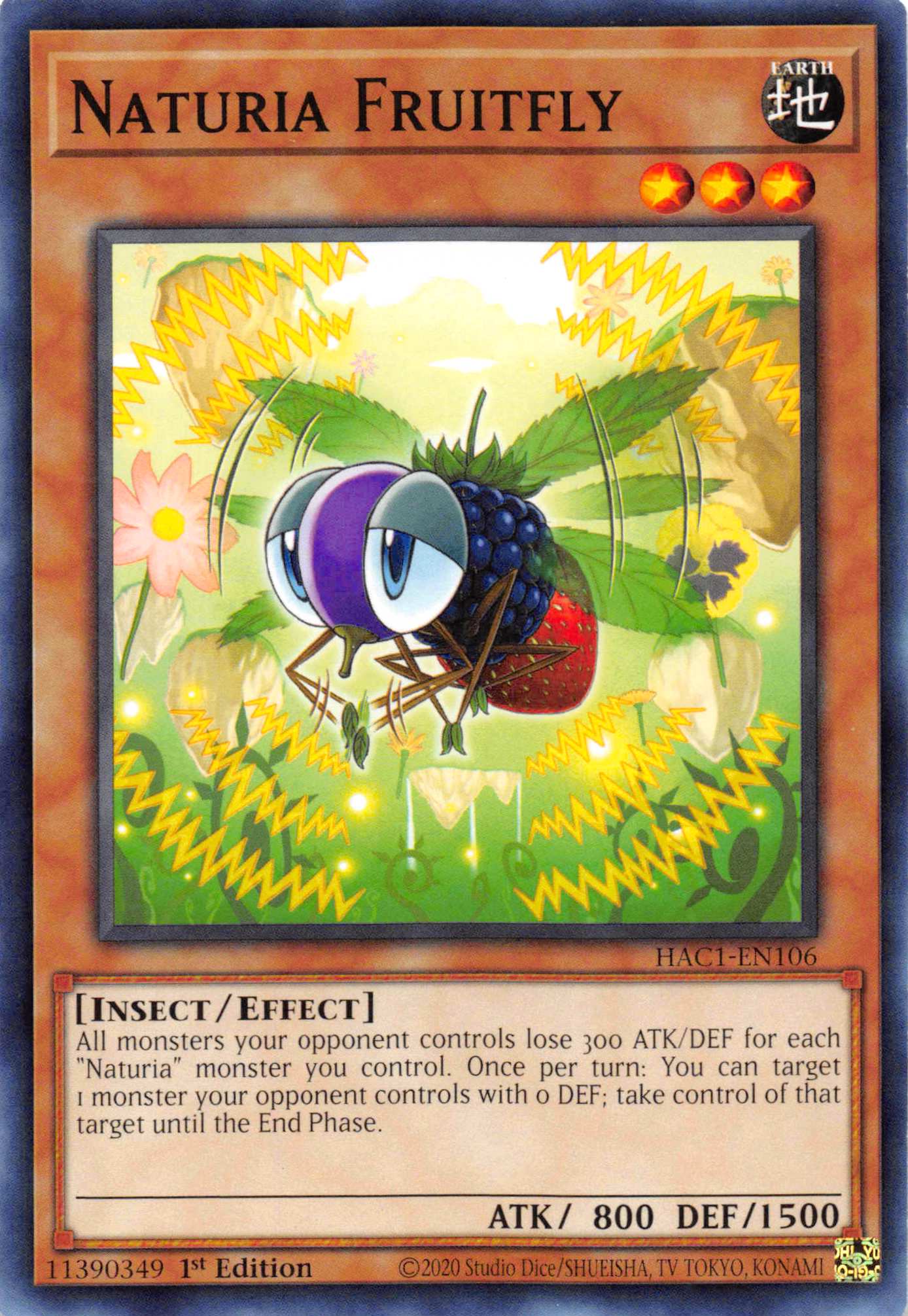 Naturia Fruitfly [HAC1-EN106] Common | Odin's Place