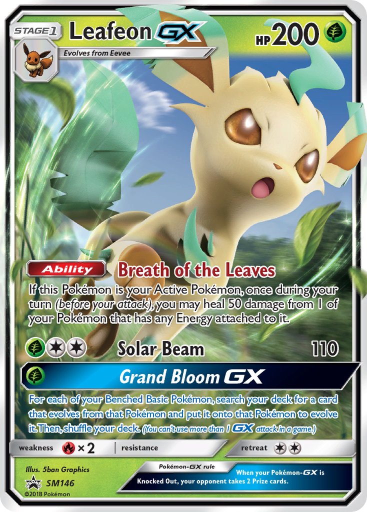 Leafeon GX (SM146) [Sun & Moon: Black Star Promos] | Odin's Place