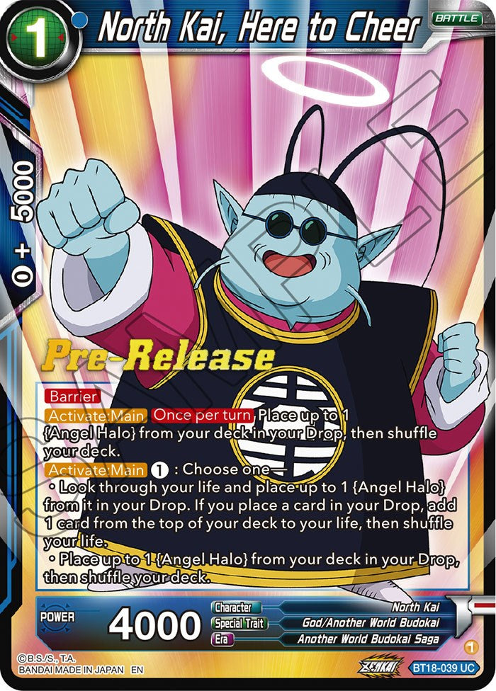 North Kai, Here to Cheer (BT18-039) [Dawn of the Z-Legends Prerelease Promos] | Odin's Place