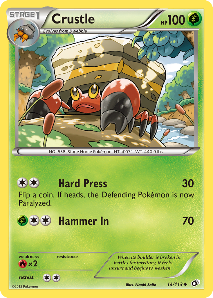 Crustle (14/113) [Black & White: Legendary Treasures] | Odin's Place