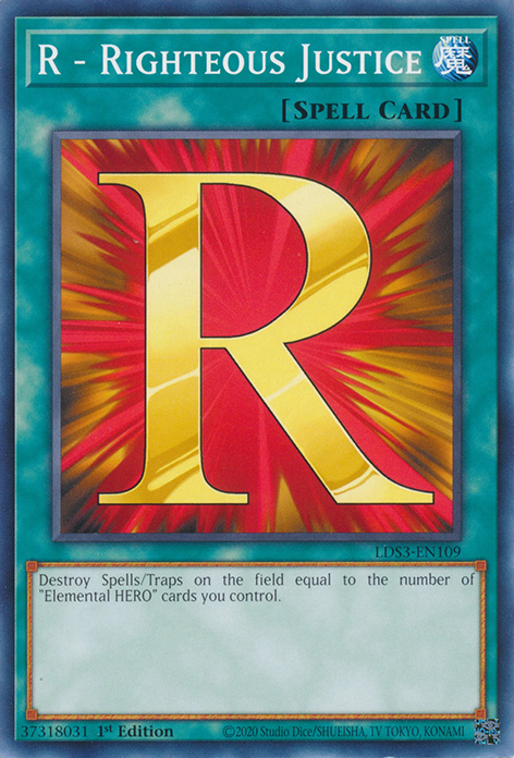 R - Righteous Justice [LDS3-EN109] Common | Odin's Place