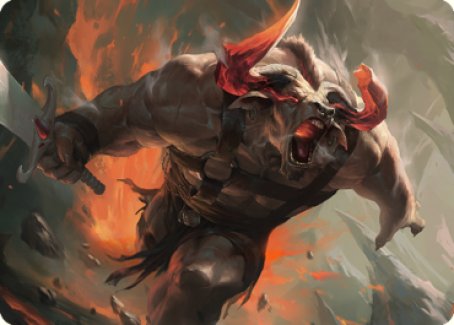 Furious Bellow Art Card [Dominaria United Art Series] | Odin's Place