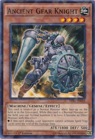 Ancient Gear Knight [BP03-EN033] Shatterfoil Rare | Odin's Place