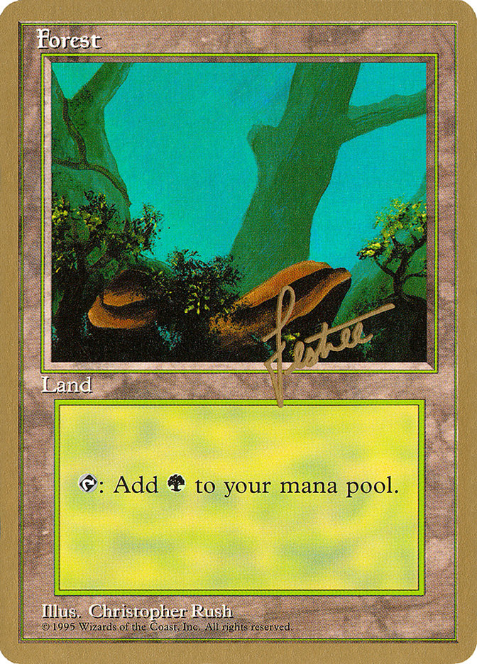 Forest (bl378) (Bertrand Lestree) [Pro Tour Collector Set] | Odin's Place