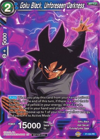 Goku Black, Unforeseen Darkness (P-124) [Promotion Cards] | Odin's Place