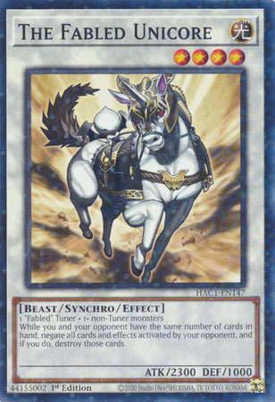 The Fabled Unicore (Duel Terminal) [HAC1-EN147] Common | Odin's Place