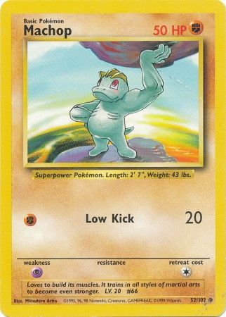 Machop (52/102) [Base Set Unlimited] | Odin's Place