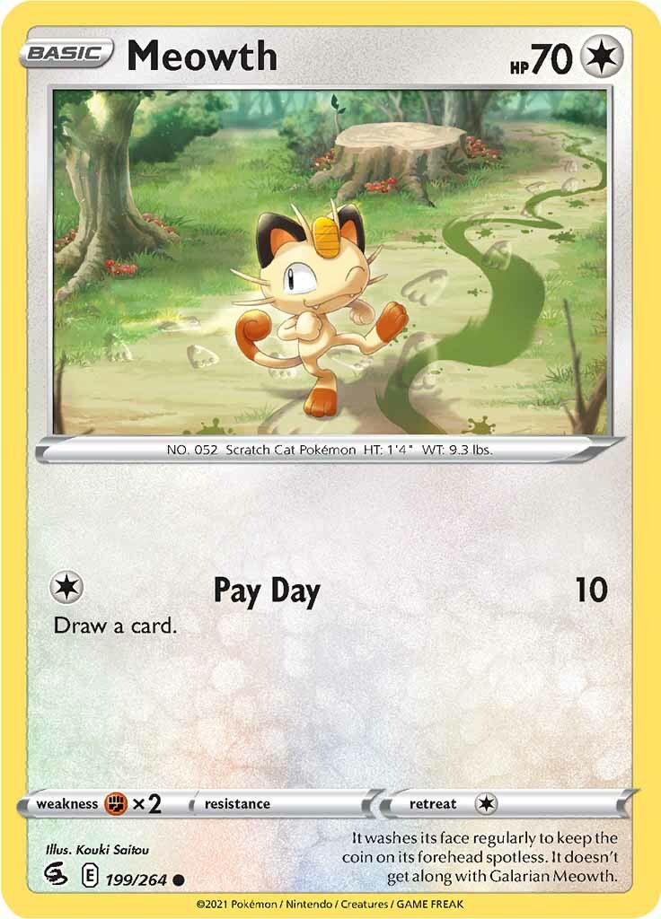 Meowth (199/264) [Sword & Shield: Fusion Strike] | Odin's Place