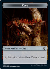 Angel // Clue Double-Sided Token [Innistrad: Crimson Vow Commander Tokens] | Odin's Place