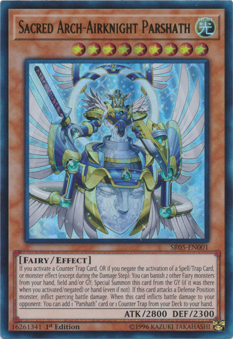 Sacred Arch-Airknight Parshath [SR05-EN001] Ultra Rare | Odin's Place