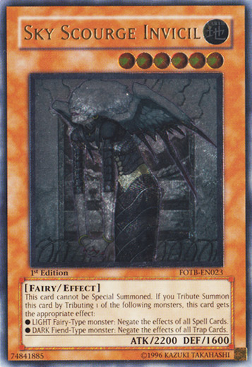 Sky Scourge Invicil [FOTB-EN023] Ultimate Rare | Odin's Place