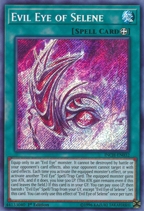 Evil Eye of Selene [INCH-EN032] Secret Rare | Odin's Place