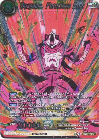 Bergamo, Ferocious Roar (Vicious Rejuvenation Revival Pack) (DB2-108) [Promotion Cards] | Odin's Place