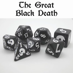 Black Oak Workshop Dice of Death Poly 7 Set | Odin's Place