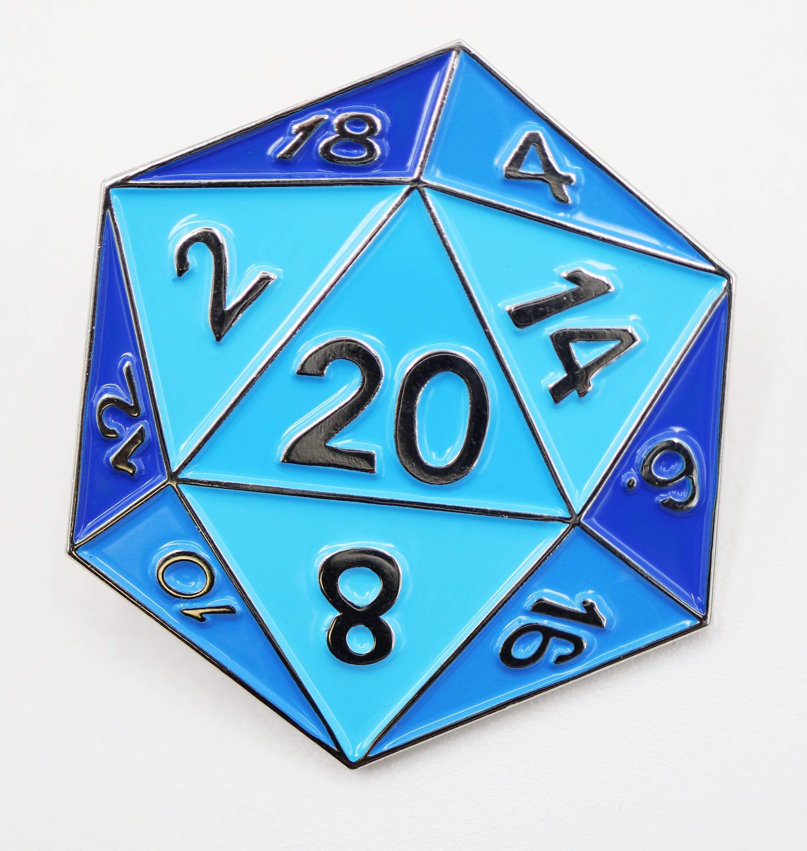 Foam Brain Pin: Blue D20 | Odin's Place