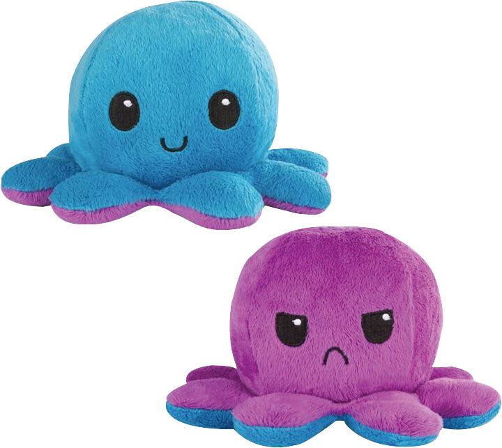 Plush Reversible Octopus: Purple/Blue | Odin's Place