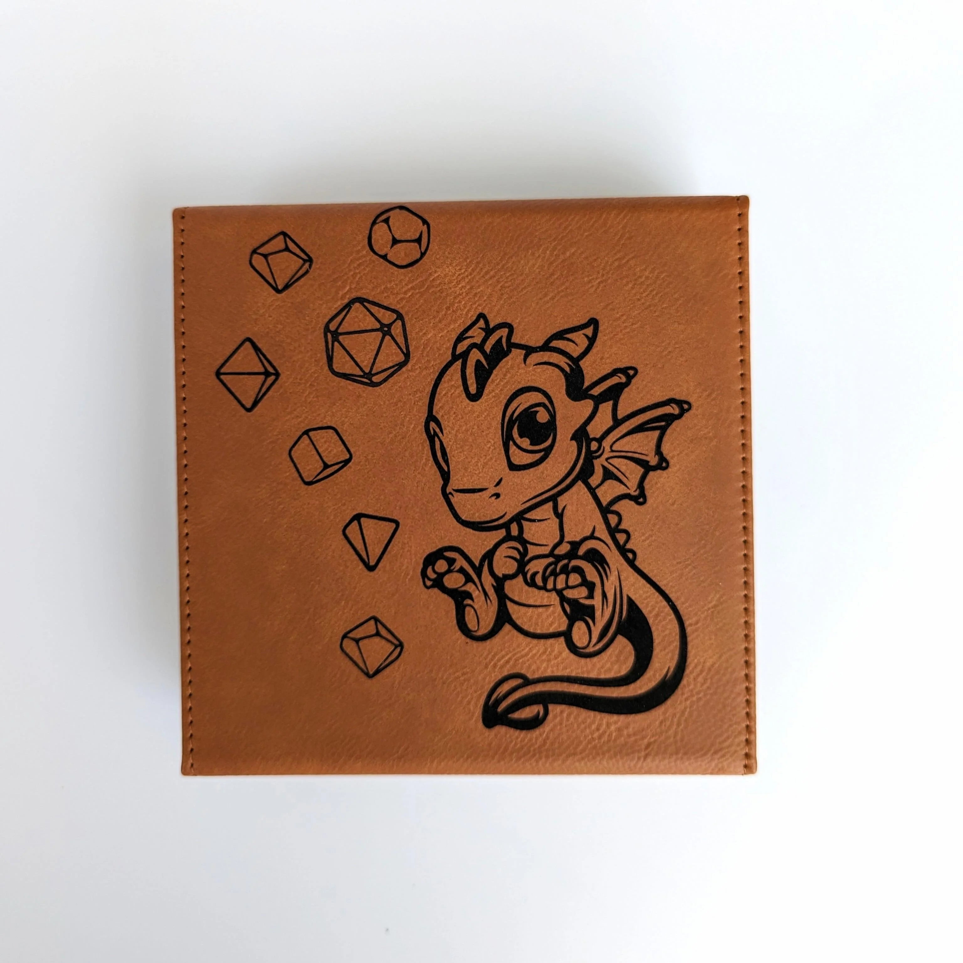 NTSD Gaming Vegan Leather Dice Box, Assorted Styles | Odin's Place