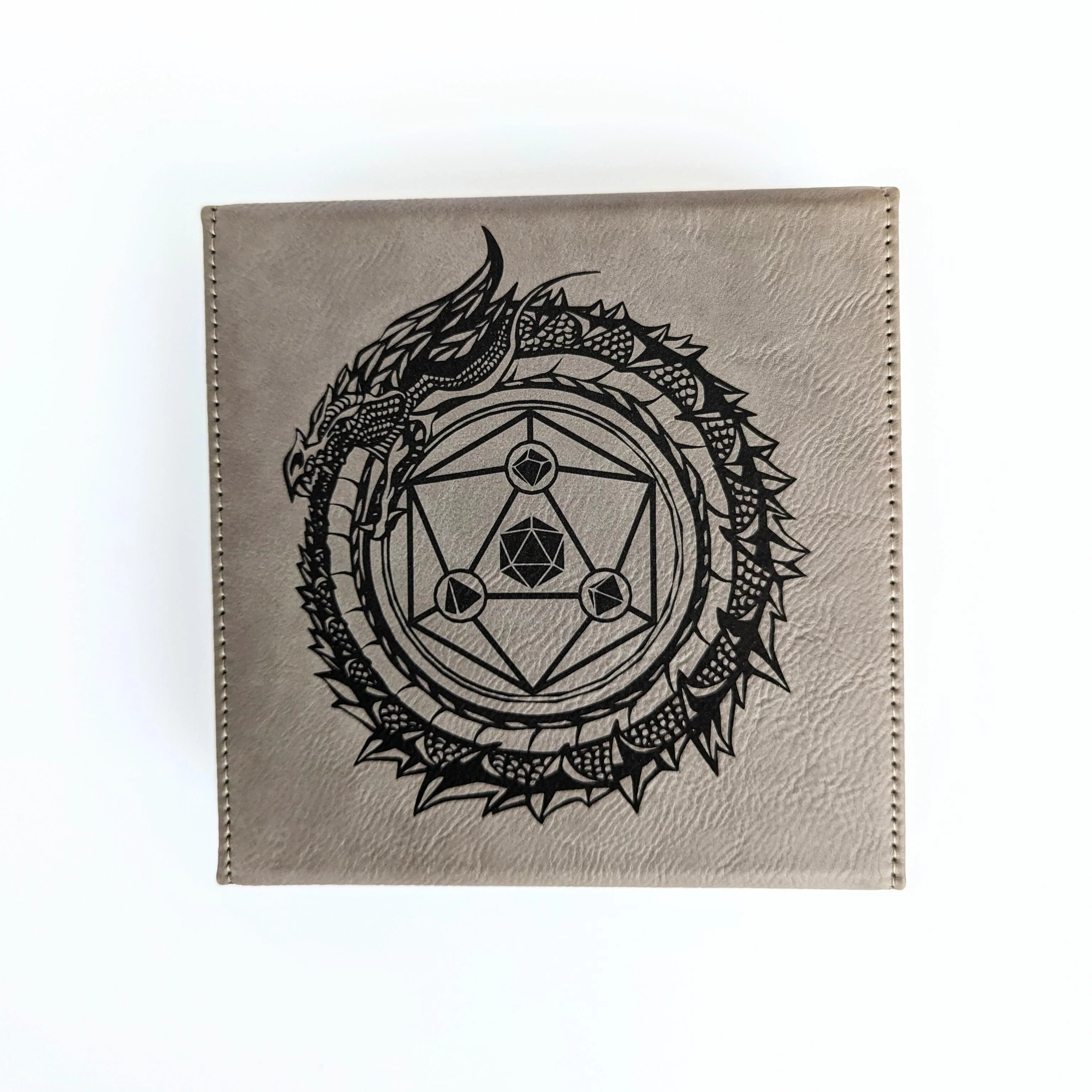 NTSD Gaming Vegan Leather Dice Box, Assorted Styles | Odin's Place