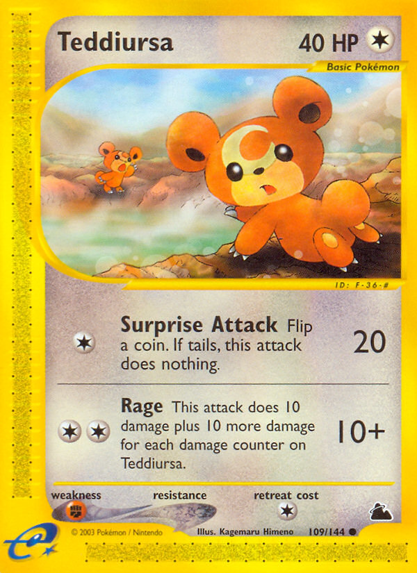 Teddiursa (109/144) [Skyridge] | Odin's Place