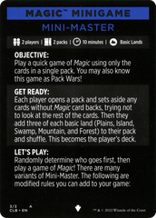 Mini-Master (Magic Minigame) [Commander Legends: Battle for Baldur's Gate Minigame] | Odin's Place