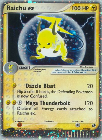 Raichu ex (98/100) [EX: Sandstorm] | Odin's Place