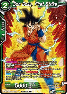 Son Goku, First Strike (Tournament Pack Vol. 8) (P-386) [Tournament Promotion Cards] | Odin's Place