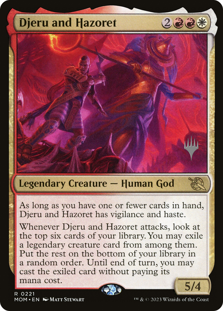 Djeru and Hazoret (Promo Pack) [March of the Machine Promos] | Odin's Place
