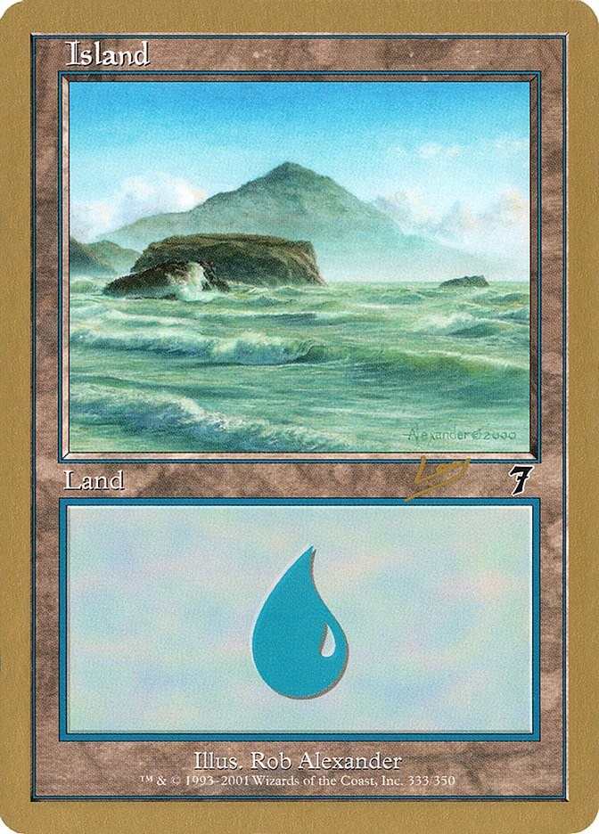 Island (333) (Raphael Levy) [World Championship Decks 2002] | Odin's Place