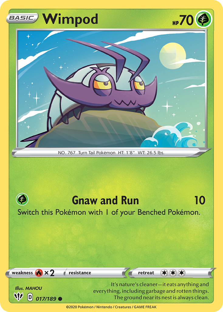 Wimpod (017/189) [Sword & Shield: Darkness Ablaze] | Odin's Place