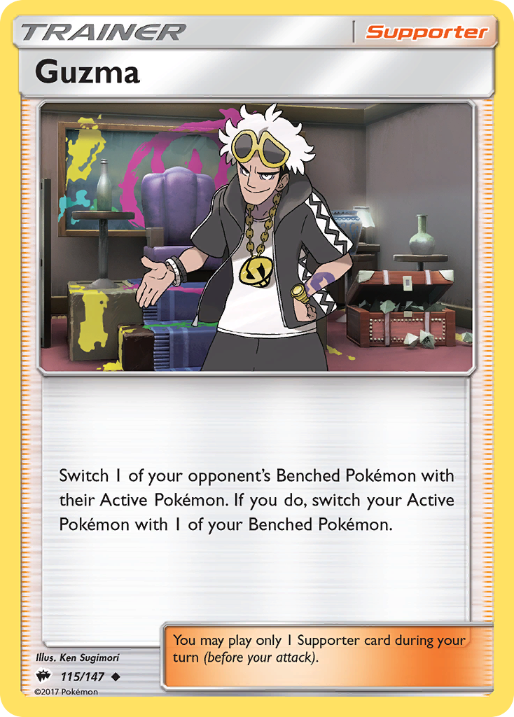Guzma (115/147) [Sun & Moon: Burning Shadows] | Odin's Place