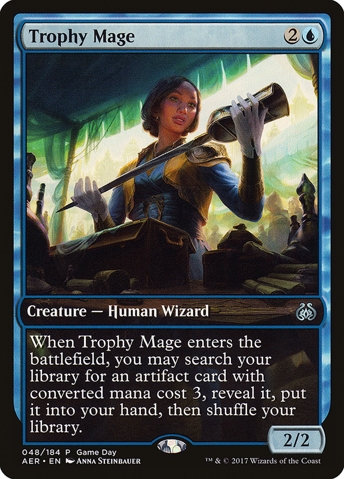 Trophy Mage (48) (Game Day) [Aether Revolt Promos] | Odin's Place
