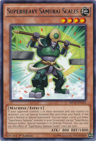 Superheavy Samurai Scales [MP15-EN133] Rare | Odin's Place