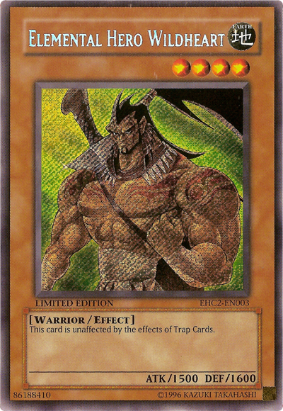Elemental Hero Wildheart [EHC2-EN003] Secret Rare | Odin's Place