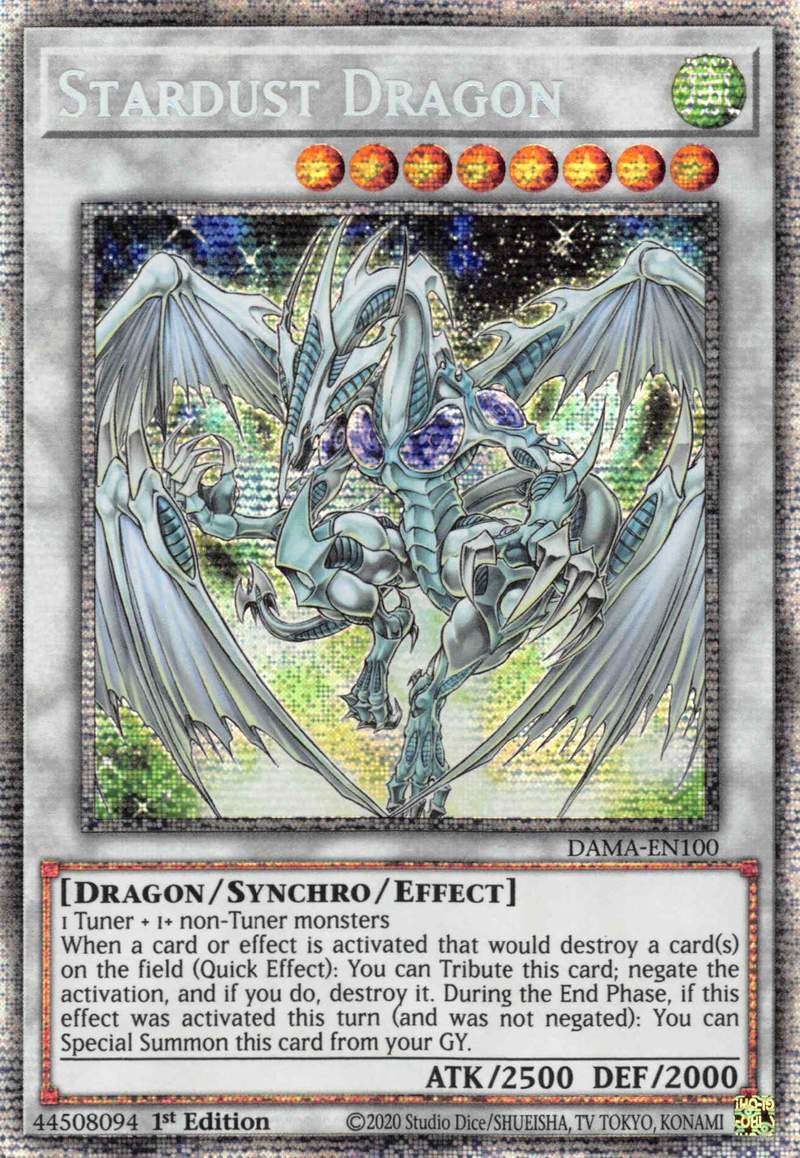 Stardust Dragon [DAMA-EN100] Starlight Rare | Odin's Place