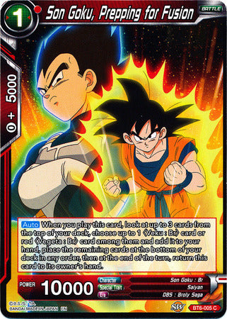 Son Goku, Prepping for Fusion (BT6-005) [Destroyer Kings] | Odin's Place
