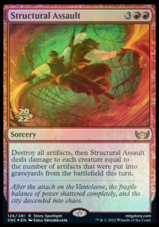 Structural Assault [Streets of New Capenna Prerelease Promos] | Odin's Place