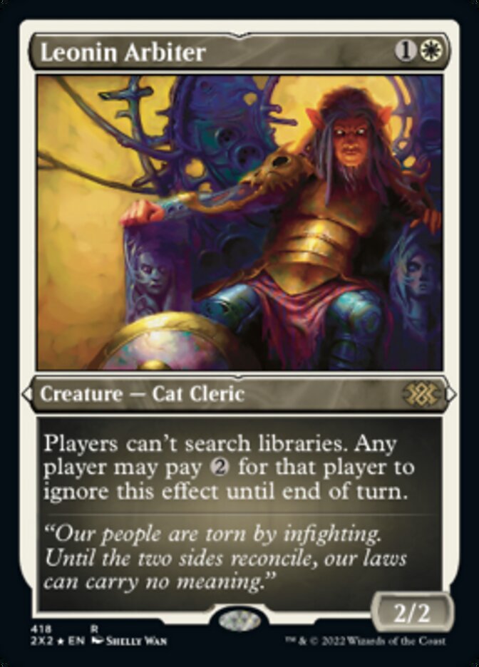 Leonin Arbiter (Foil Etched) [Double Masters 2022] | Odin's Place