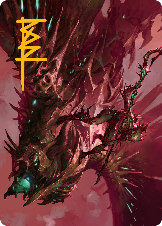Skyclave Invader Art Card (Gold-Stamped Signature) [March of the Machine Art Series] | Odin's Place