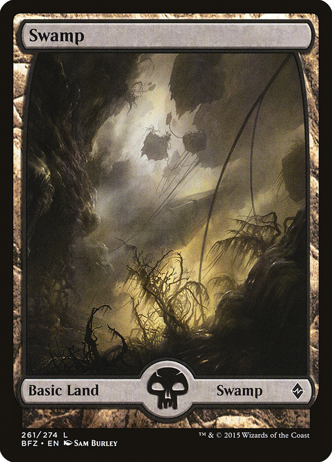 Swamp (261) (Full Art) [Battle for Zendikar] | Odin's Place