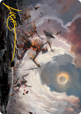 Damn Art Card (Gold-Stamped Signature) [Modern Horizons 2 Art Series] | Odin's Place