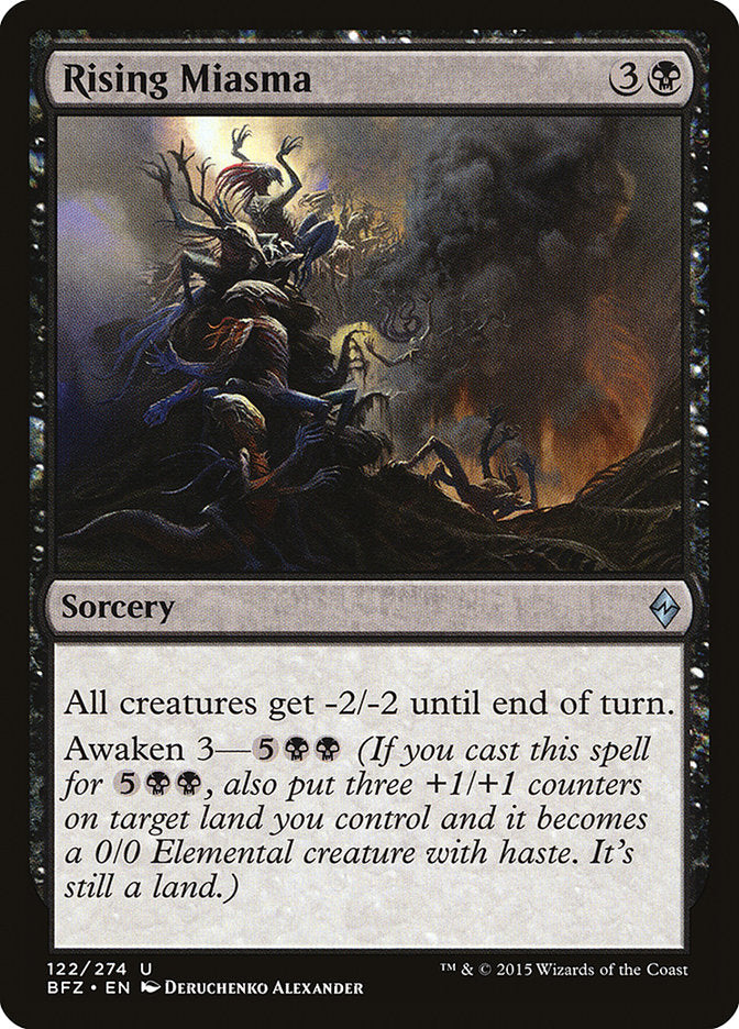 Rising Miasma (122) [Battle for Zendikar] | Odin's Place